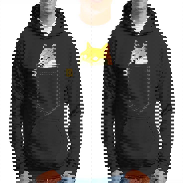 ドージコインシャツフェイクポケットシャツドージコイントゥザムーン パーカー