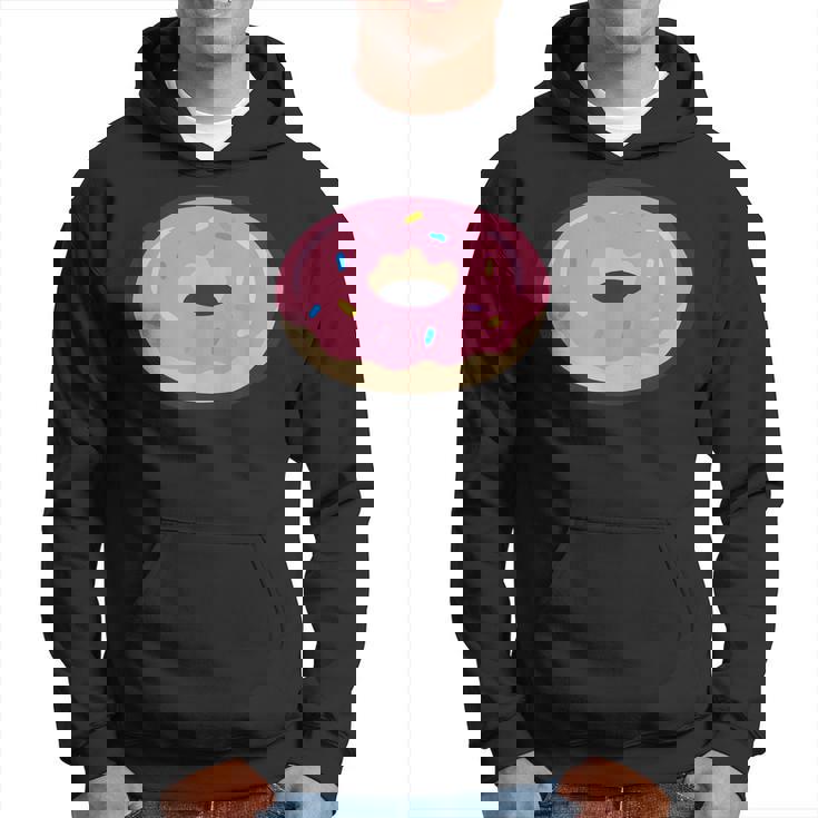 ドーナツレッドアイシングコミックグラフィック メンズ レディース 子供用 パーカー