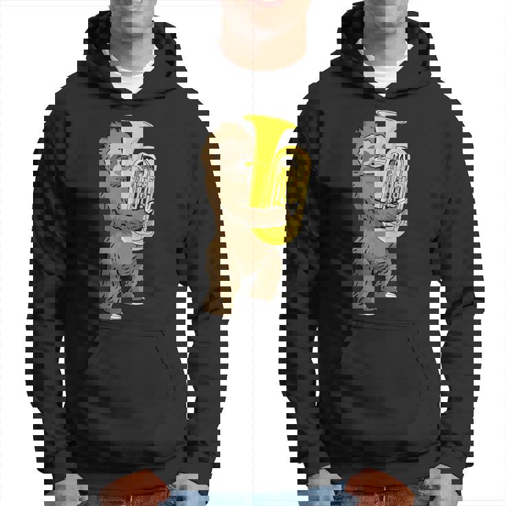 ナマケモノ 恋人 チューバ プレーヤー ミュージック ビッグバンド チューバ パーカー