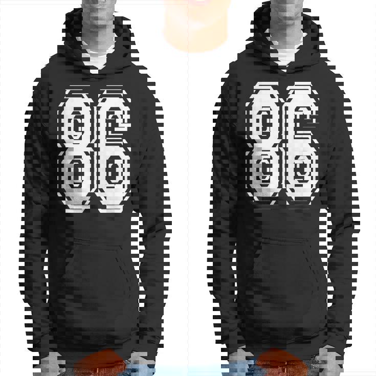 ナンバー86 86歳の誕生日ギフト選手チーム番号入りジャージ パーカー