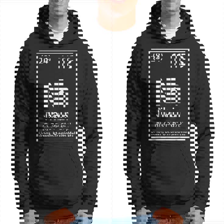 ニホニウム化学元素白 パーカー