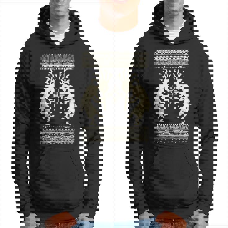 ネイティブアメリカン カルチャー ココペリ ミュージシャンボーダー 2 楽しい パーカー