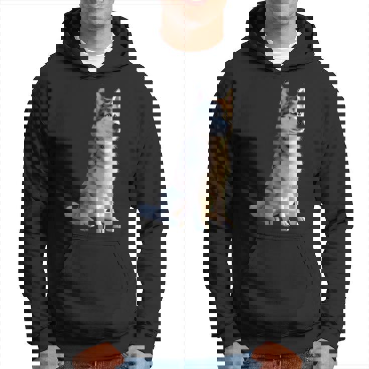 ハスキーがモチーフの愛犬家 シベリアンハスキーが大好き パーカー