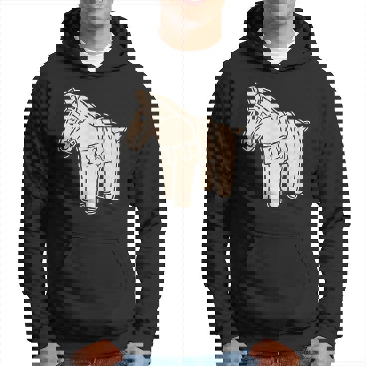 ハニワの馬 埴輪【ゆるフレンズ】歴史土器 シンプル かわいい イラスト パーカー