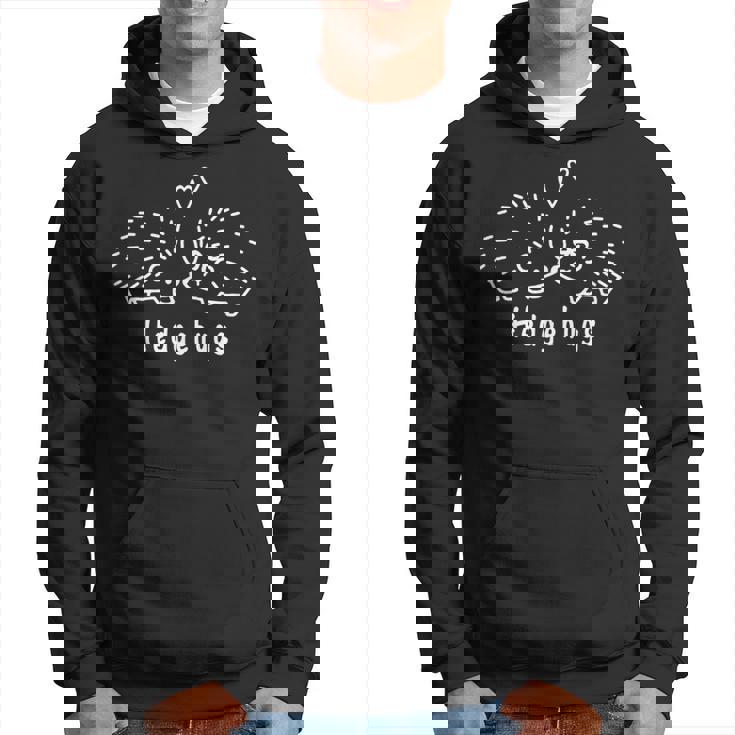 ハリネズミかわいいハリネズミハググラフィック Hedgehugs パーカー