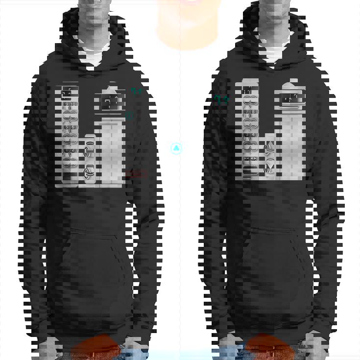 ハロウィンコスチューム、クールなエレベーターボタンアート パーカー