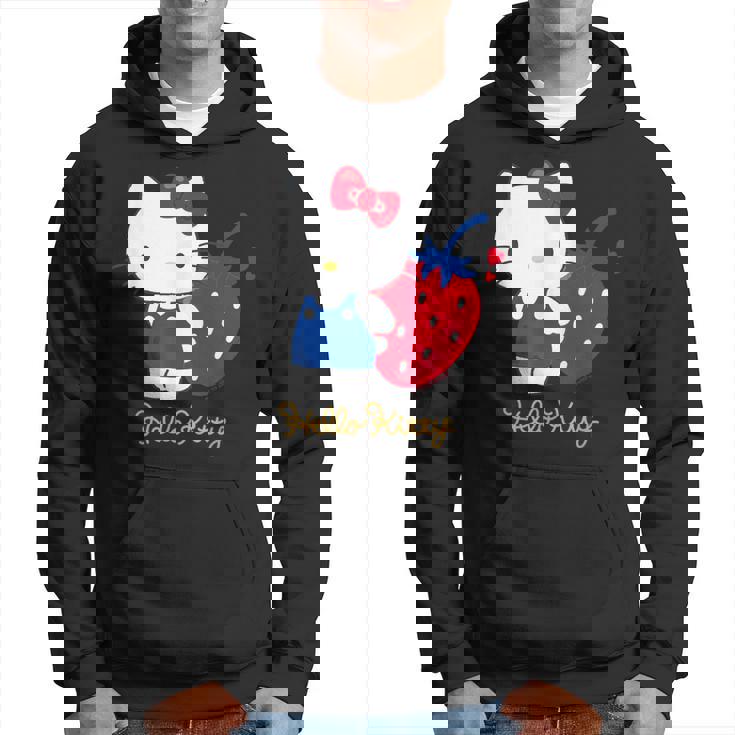 ハローキティ いちご ダークカラー パーカー