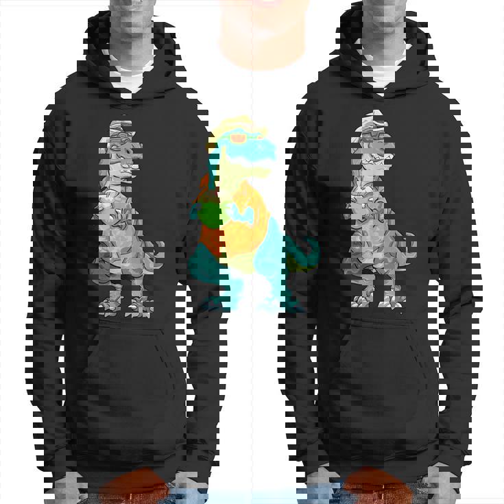 ハワイアン 恐竜 シャツ サマー T レックス トロピカル バケーション アロハシャツ パーカー