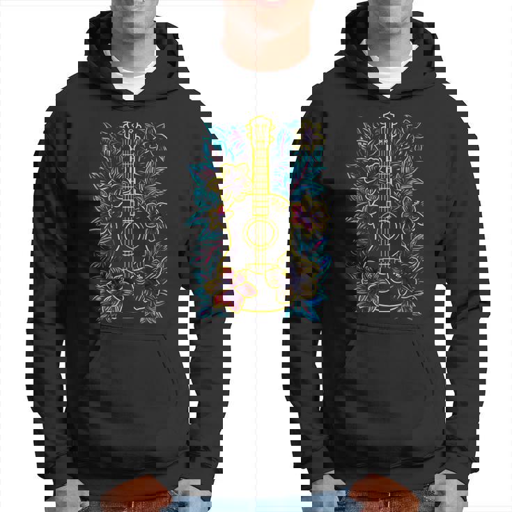 ハワイ・ミュージック レトロ・ルック・ウクレレ パーカー