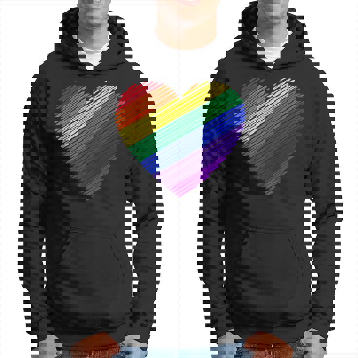 ハート・イン・ザ・カラーズ・オブ・ザ・レインボー パーカー