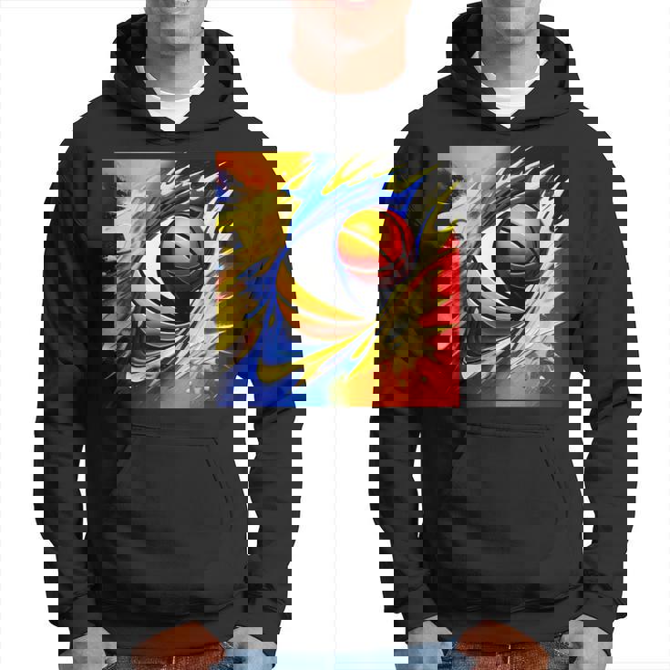 バスケットボール チーム スポーツ カラフル ボール バスケットボール愛好家 パーカー