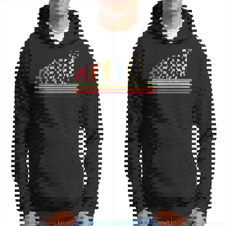 バスケットボール選手のためのレトロなバスケットボールエボリューションダンキング。 パーカー