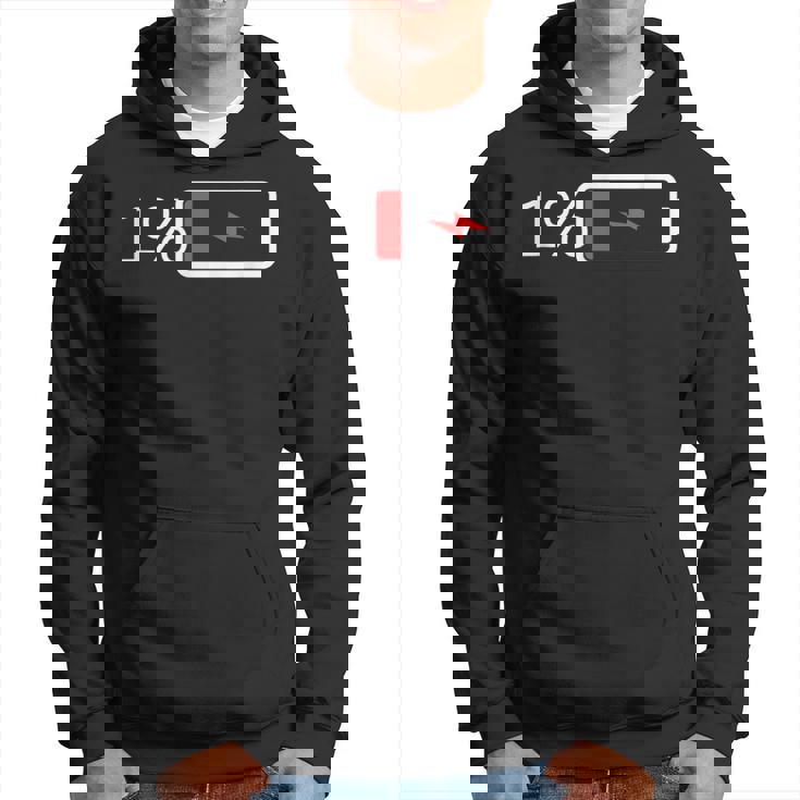 バッテリー1 – バッテリー1 I おもしろ低エネルギーパーセント パーカー