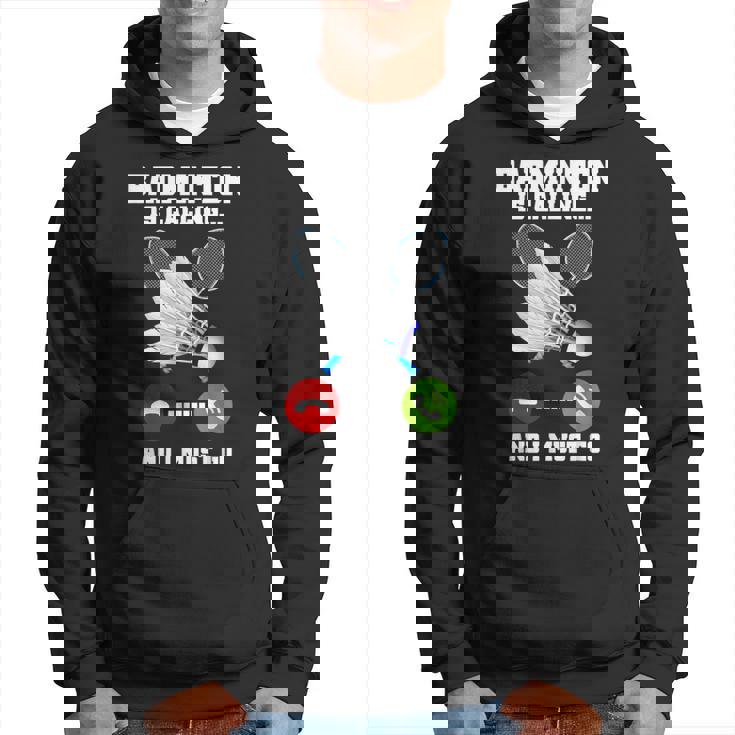 バドミントンが呼んでいる、私は行かなければならないラケットバドミントン選手badminton パーカー