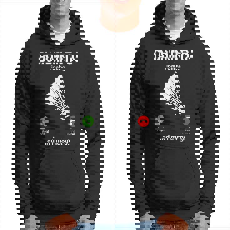 バドミントン呼び出しバドミントン愛好家面白いバドミントン選手 パーカー