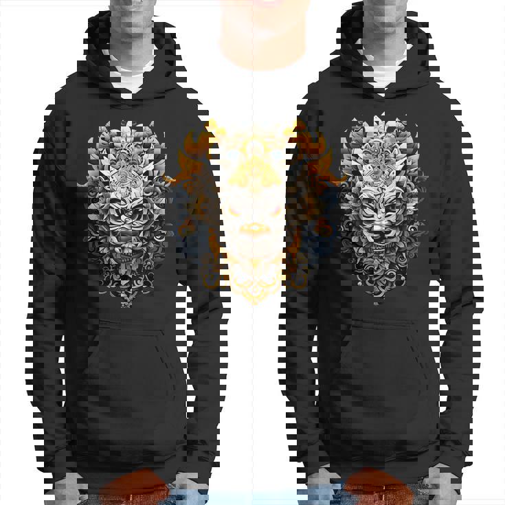 バリ文化 バロンマスク バリ インドネシア パーカー