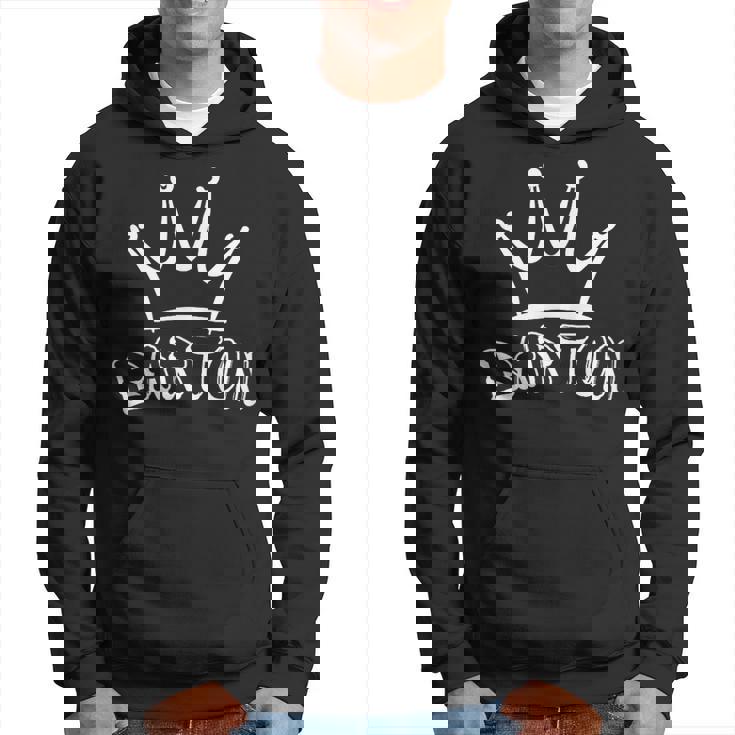 バートンのファミリーネーム クールなバートンの名前とロイヤルクラウン パーカー