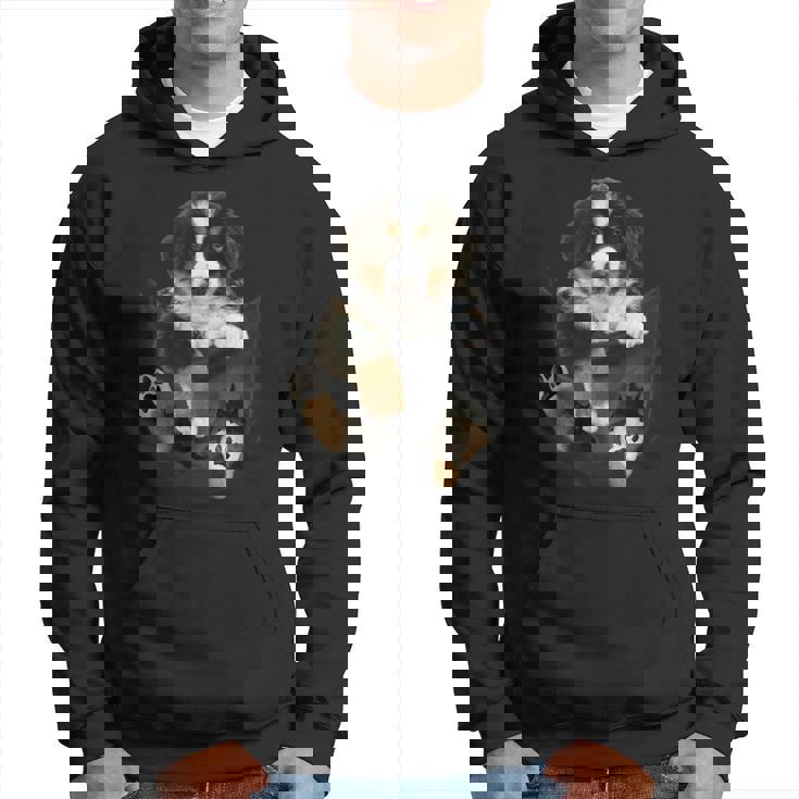 バーニーズ愛好家のためのポケットに入った面白いバーニーズマウンテンドッグ パーカー