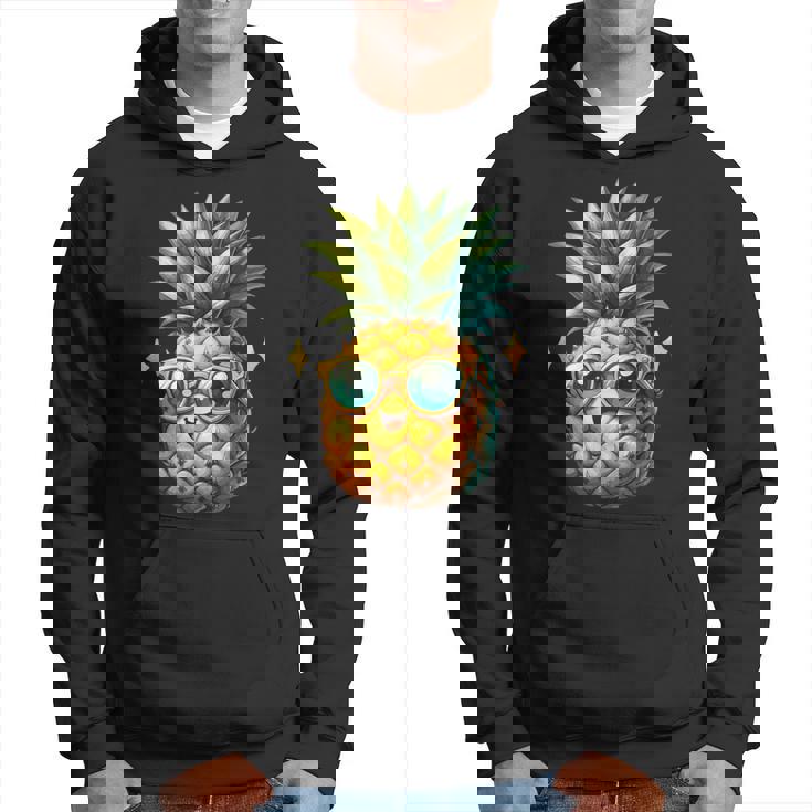 パイナップル柄 フルーツタリアン トロピカルパイナップル フルーツファン パーカー