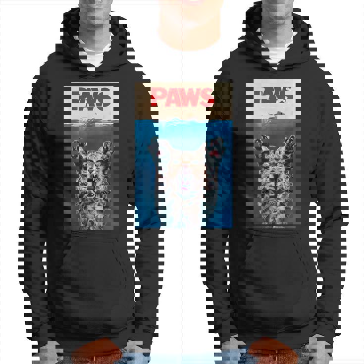 パウス おもしろ猫 パロディ 猫 恋人 ギフト 子猫 サメ ネズミ 鳴き声 パーカー