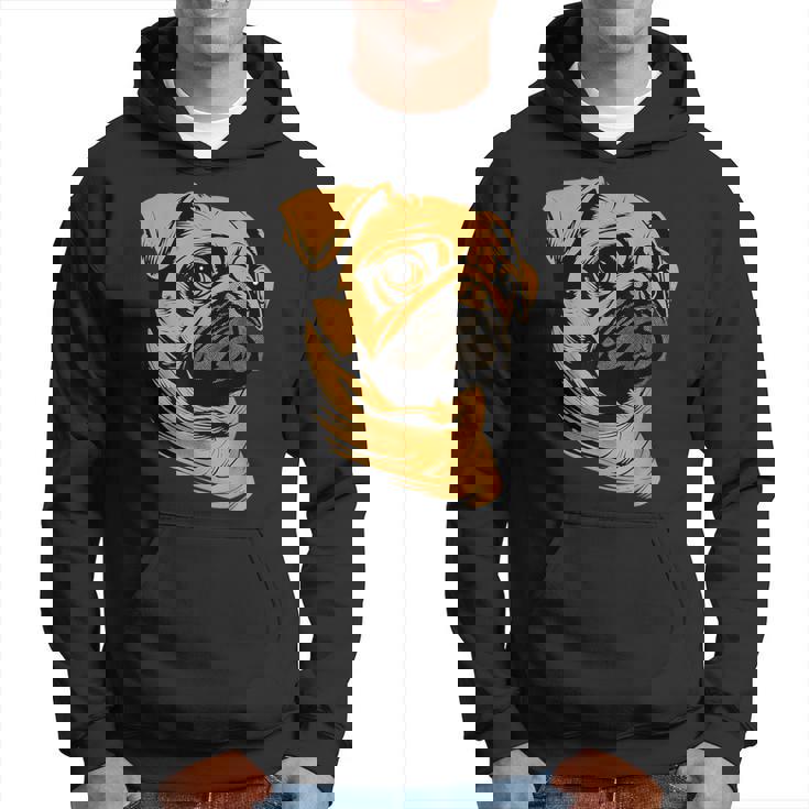 パグ 犬 デザイン ベージュ 犬 ラブ カーリン かわいい パグ パーカー