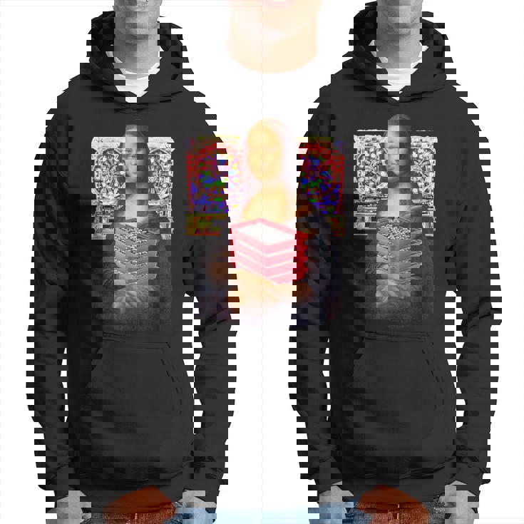 パチンカス 面白いtシャツ モナリザ パチンコ ギャンブル メンズ おもしろ 服 おもしろグッズ ネタ ウケ狙い パーカー