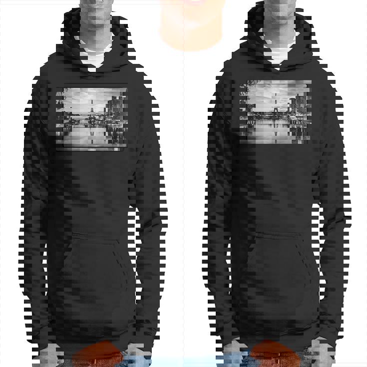 パリ エッフェル塔 ライト ビンテージ写真 お土産 イベント パーカー