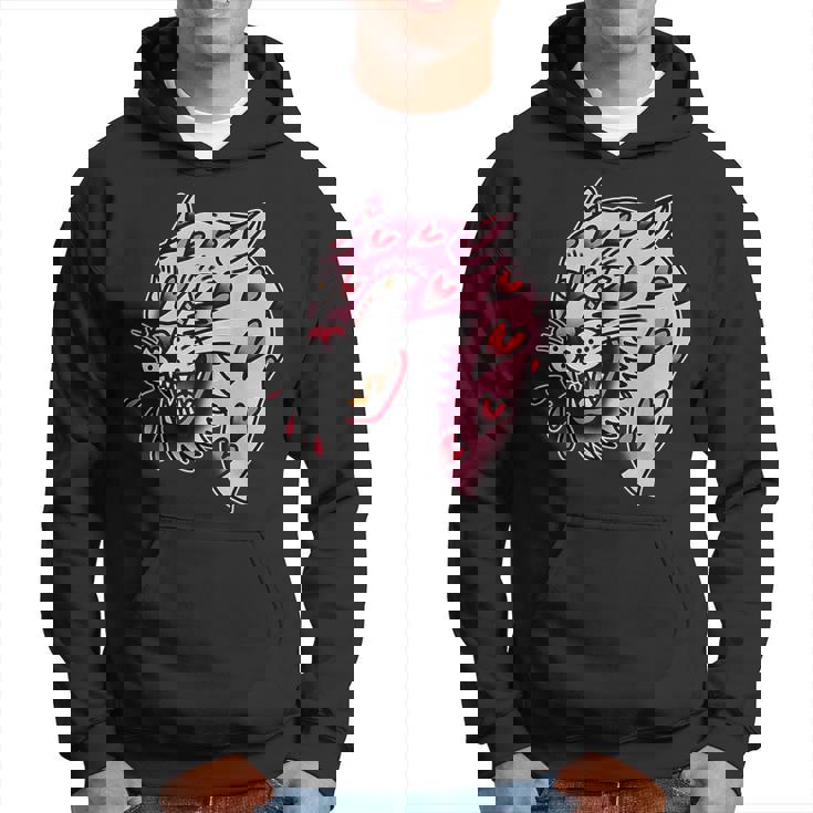 パンサーピンク×ハートラブトラディショナルフラッシュ パーカー