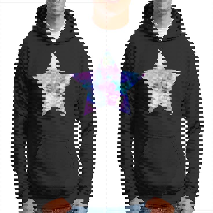 パープル ピンク ブルー プリティ スター パーカー