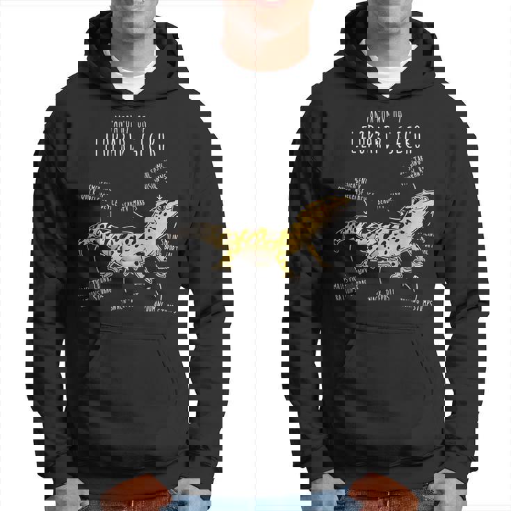 ヒョウゲッコの解剖学、面白いペット爬虫類トカゲ好き。 パーカー