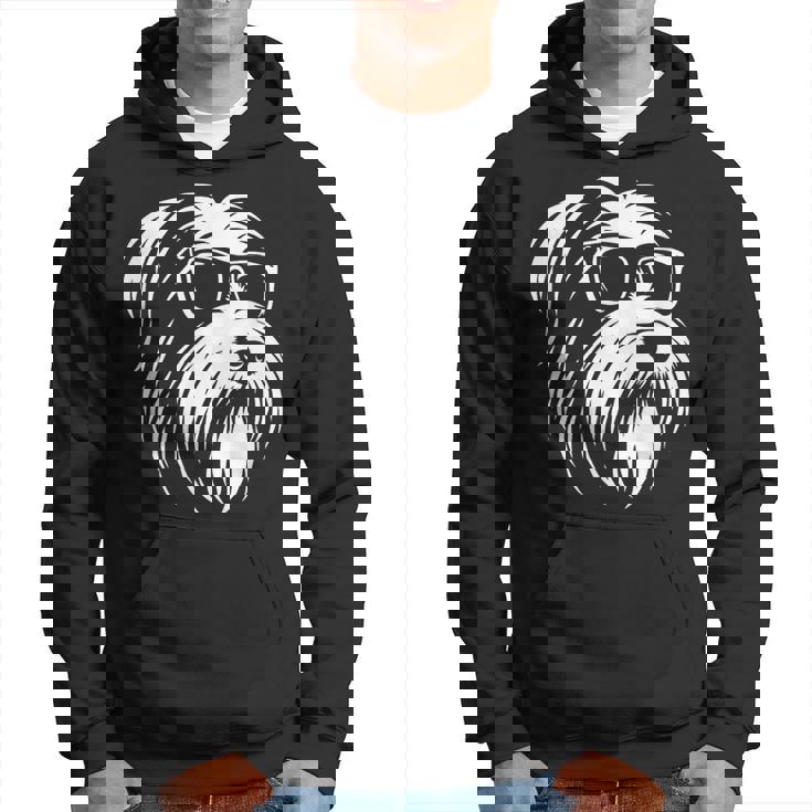 ビアデッド・コリー サングラス 犬 グラフィック デザイン パーカー