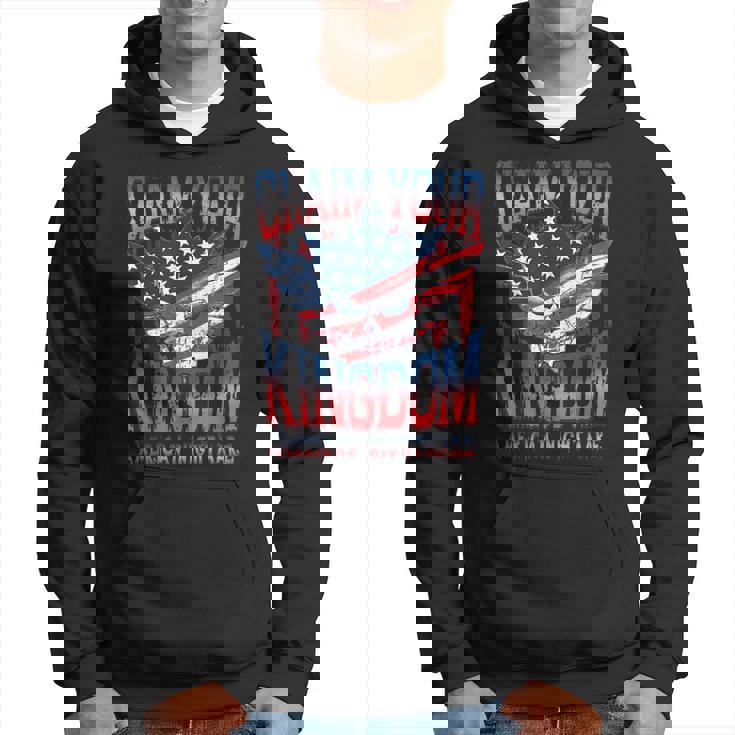 ビンテージアメリカ国旗ドリームクレームユアキングダムの悪夢 パーカー