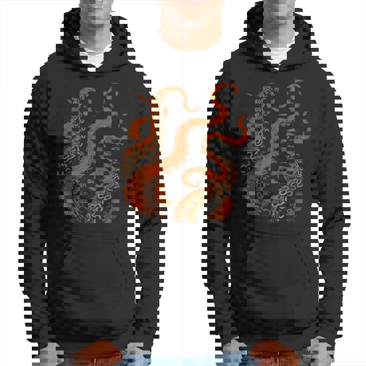 ビンテージ海モンスターtシャツ ディープオーシャンアートグラフィックtシャツ パーカー