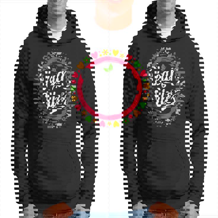 ビーガンバイブ 面白い 菜食主義 草食動物 ベジタリアン感謝 パーカー