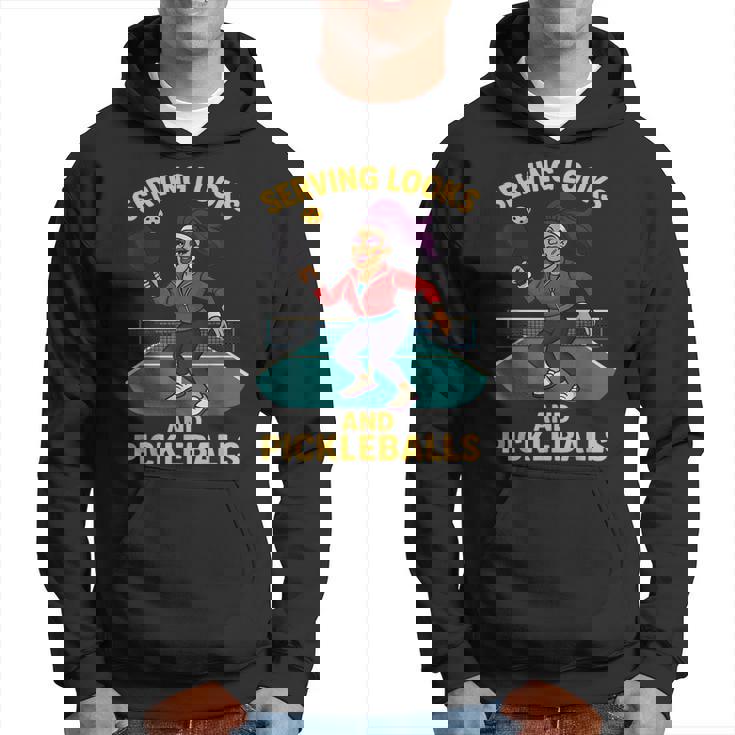 ピックルボールドラッグコート歌姫デザイン。 パーカー