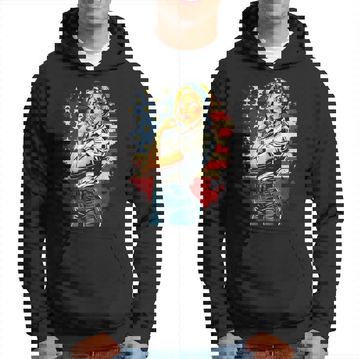 ピンアップセクシースタイルアメリカの象徴 パーカー