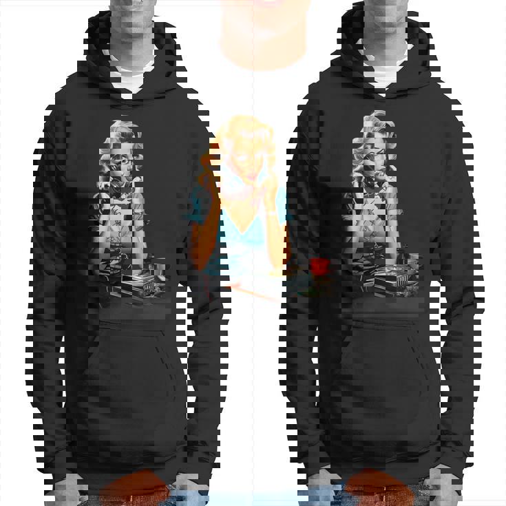 ピンナップガール ヴィンテージ電話 オールドスクール パーカー