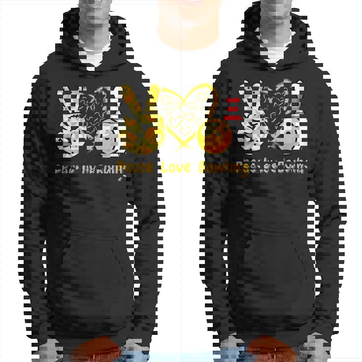 ピース・ラブ・ボウリング パーカー