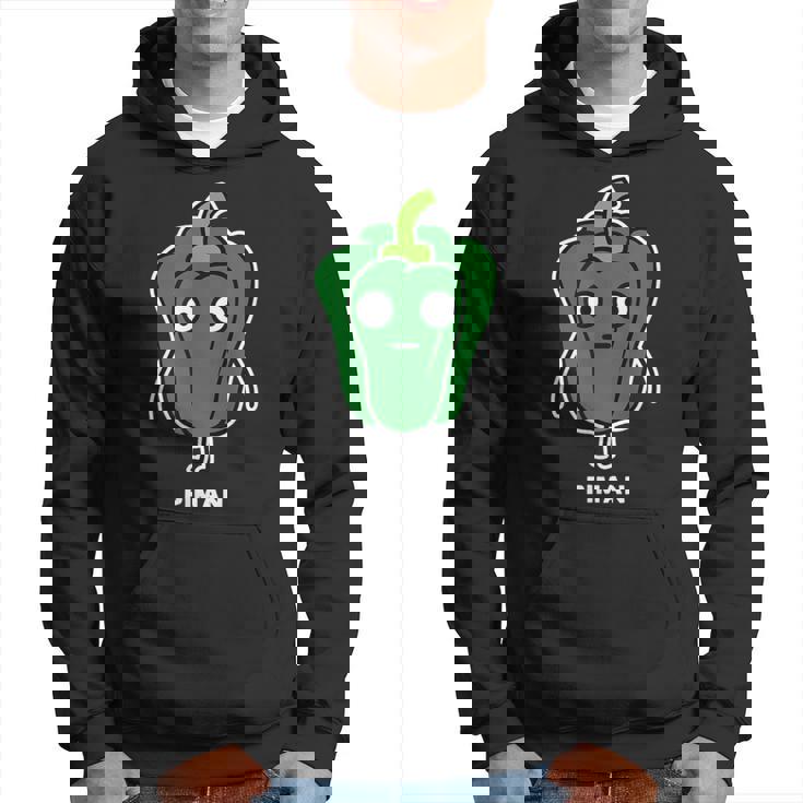 ピーマン 顔 イラスト かわいい おもしろ 面白い 簡単 シンプル ゆるい 野菜 パーカー