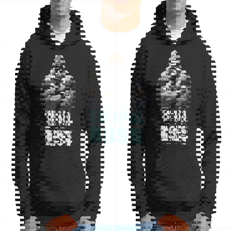 ファイナルボス シルバーバック ゴリラデザイン パーカー