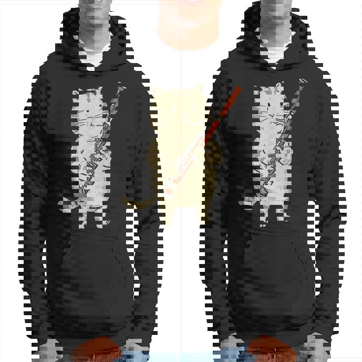 ファゴット猫ミュージシャン レトロ キュート バンド オーケストラ パーカー