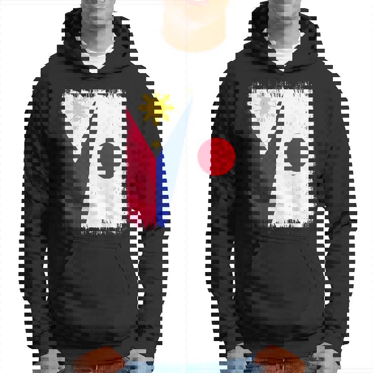 フィリピン 日本 ハーフフラッグ ウェア フィリピン ジャパニーズルーツ パーカー