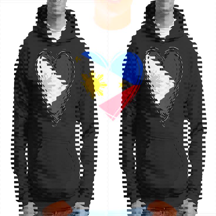 フィリピン独立記念日 I Love Philippines 国旗 ハート パーカー