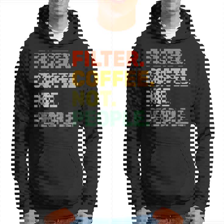 フィルターコーヒー Not People エスプレッソ バリスタ カフェ コーヒーオーバー パーカー