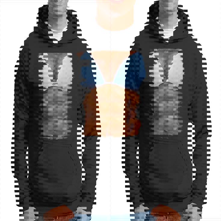 フェイク アブス ファニービキニ ボディマッスル 6パック 3D パーカー