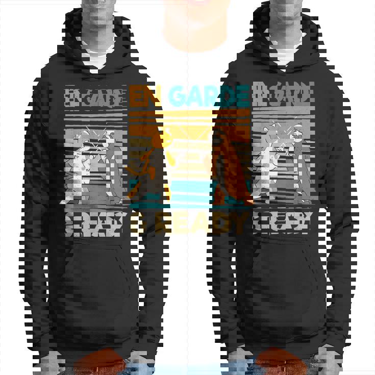 フェンシング猫ナマケモノファニーフェンサー パーカー