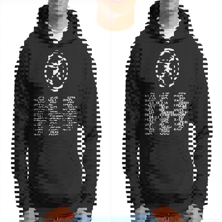 フォネティックコード飛行機パイロット パーカー