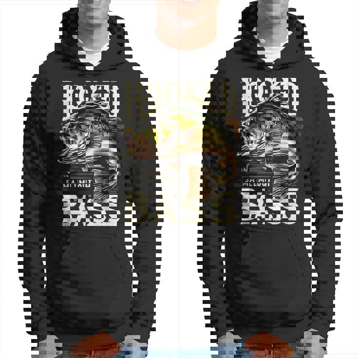 フックオンスモールマウスバスフィッシングシャツ パーカー