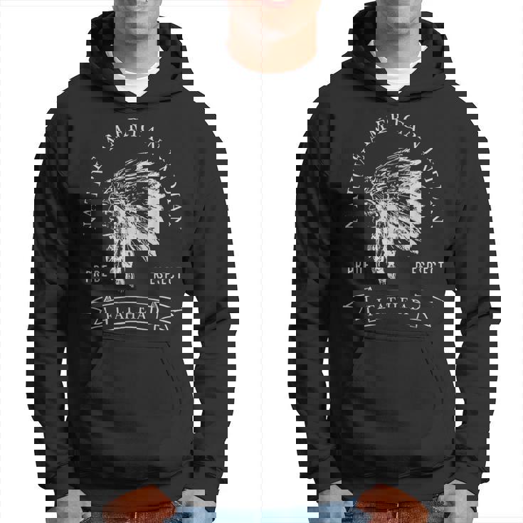 フラットヘッド トライブ ネイティブアメリカン インディアン プライド リスペクト ダーク パーカー