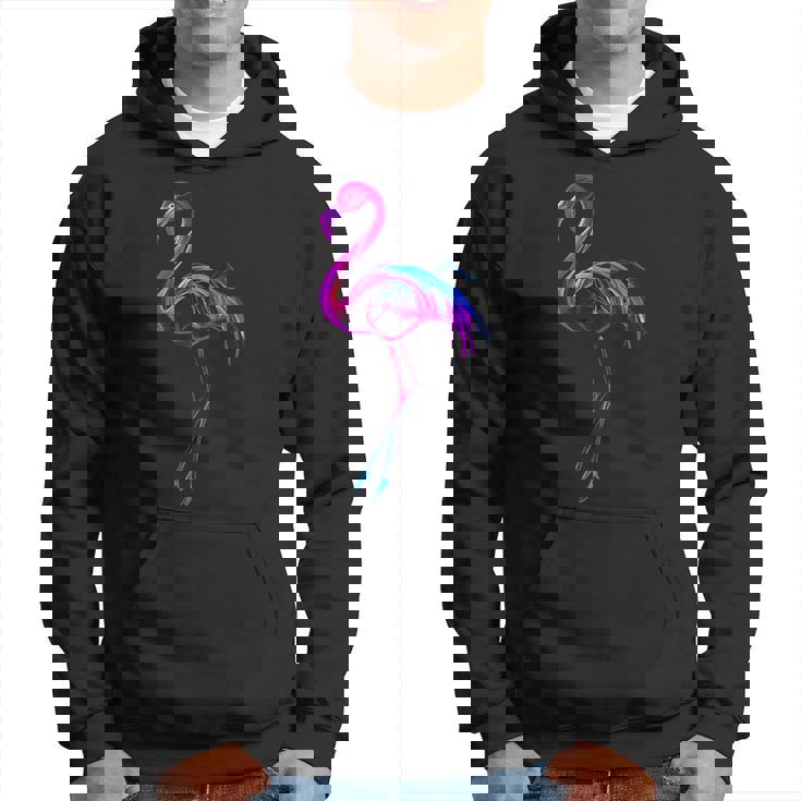 フラミンゴ好き カラフル クール スタイリッシュ パーカー